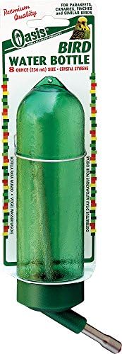 OASIS Bird Water Bottle - Polystyrene & Cherry-Red Drinking Tip, ...