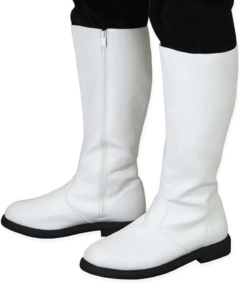 DUNHAO COS Men's Hero Cosplay Boots Medieval Viking Pirate Boots Halloween Costume Shoes