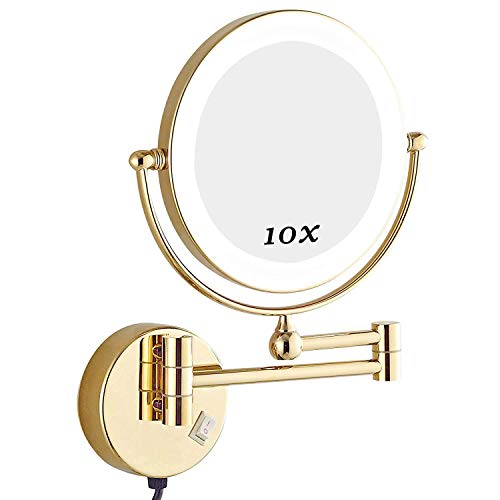 Miroir maquillage LED 10X JCAKES pour illuminer votre routine beauté coiffeuse - 2