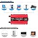 LVYUAN Wechselrichter 12V 230V 1500W Spannungswandler Stromumwandler Inverter mit 2 USB LCD EU Steckdosen für Geschaeftsfahrten und Urlaub