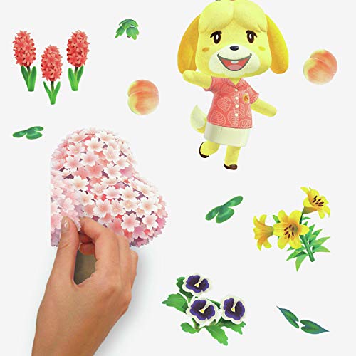 RoomMates RMK4683SCS Animal Crossing Peel and Stick Wall Decals, Brown, Yellow, Green - Image 4