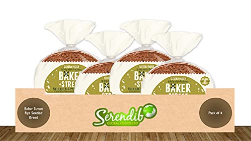 Baker Street Rye Seeded Bread | Pack of 4 | 500g each | Cleverly Packed for Long Life Freshness | Pre-Sliced