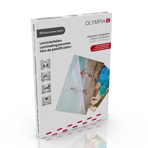 OLYMPIA Laminierfolie 100 X DIN A4 125 Mikron