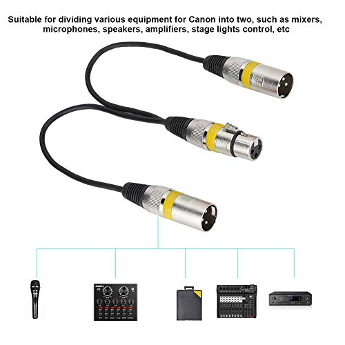 Youthink Type B Module,30Cm Xlr Female Jack To Dual Male Head Splitter Adapter Audio Mic Extension Cable For Yellow (Yellow) #TOP1