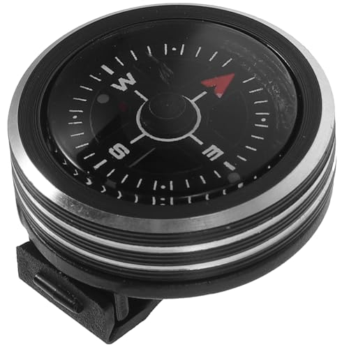 Brújula de supervivencia con reloj y brújula portátil desmontable miniatura 1