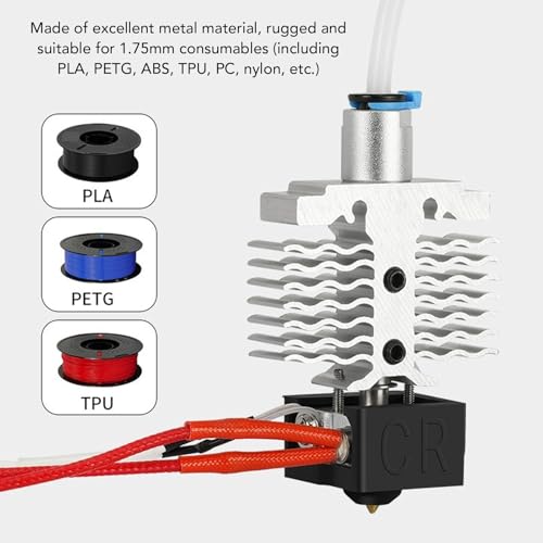 Für Ender-3 Neo V2 Neo Extruder Hotend Kit Drucker Heizungs Block Hot End Kit 24 V 40W Düse und Heizungsblockersatz