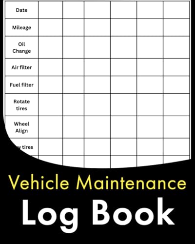 Vehicle Maintenance Log Book: Keep Track of Car Maintenance, Repairs, Fuel, Oil, Miles, Tires. Space for Detailed Notes