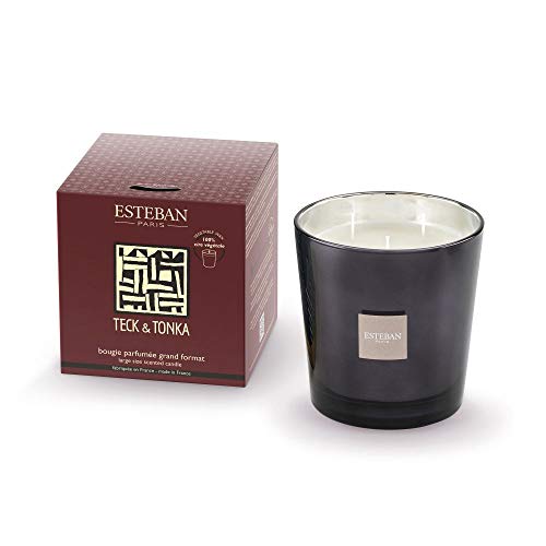 ESTEBAN Bougie parfumée 450 GR Teck & Tonka