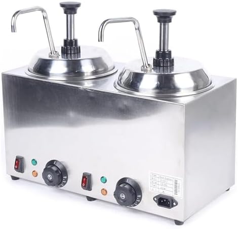 Commercial Condiment Pump Dispenser, 1600W Stainless Steel Sauce Dispenser Machine,Temperature Adjustable Condiment for Cheese Sauce, Hot Fudge, Ketchup