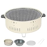Matériau de qualité : le barbecue au charbon de bois est fabriqué à partir d'un matériau en acier inoxydable de qualité, garantissant résistance à la chaleur, durabilité et longévité..Le gril au charbon de bois est également doté d'une doublure en émail, garantissant que la chaleur est répartie uniformément.