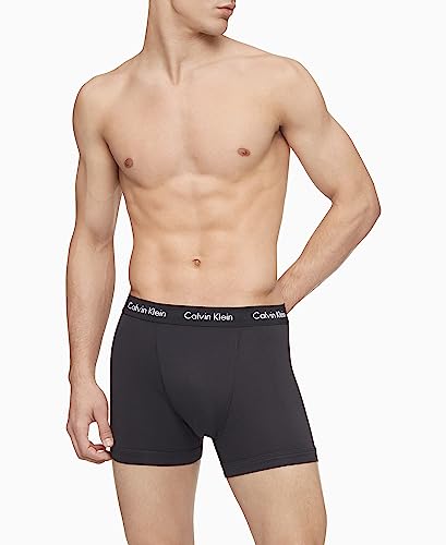 Calvin Klein Men's Cotton Stretch 3-pack Boxer Brief, 3 Black, X-Large image 2