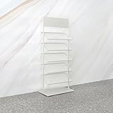 5-stöckiges Metall-Präsentationsregal für Porzellanfliesen – Platzsparender Organizer für Ausstellungen und Muster, 67 cm (26,4 Zoll) – Ideal für Baustoffhändler und Ausstellungsräume, elega