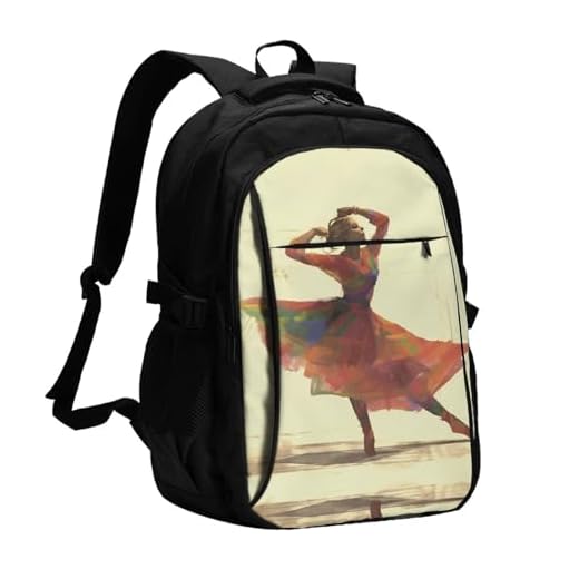 Stylish Travel Laptop Backpack with USB Port