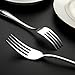 Salad Forks Set of 8, Stainless Steel Silverware Flatware Forks, Appetizer Dessert Forks, 6.8 Inches, Mirror Finish and Dishwasher Safe