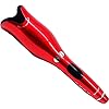 Automatic Hair Curler, Hair Rotating Curling Wand with Extended Ceramic Barrel, Auto Off, Red