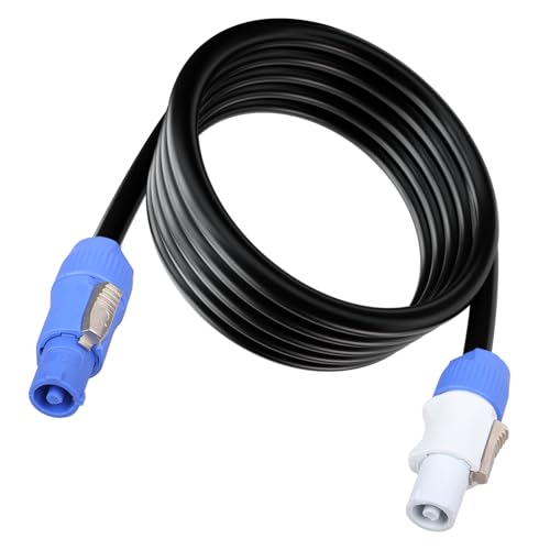 Image of 3 Pin PowerCon Power Cable AC PowerCon Input to Output 12AWG Power Extension Cable Fits for Stage Light,LED Screen Beam Moving Head Light, Audio Video Equipment and More (1.85M /6FT)