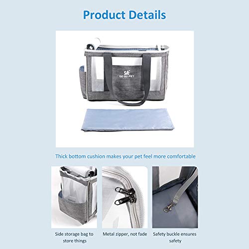 Saco de viagem portátil para gatos, cães e gatos, bolsa de viagem projetada para caminhadas em viage