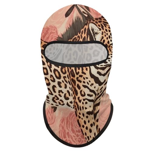 Balaclava de Leopardo con Estampado para Hombres y Mujeres, Máscara de Protección Solar Respirable de Cabeza Completa para Senderismo, Ciclismo, Correr, Conducción miniatura 7