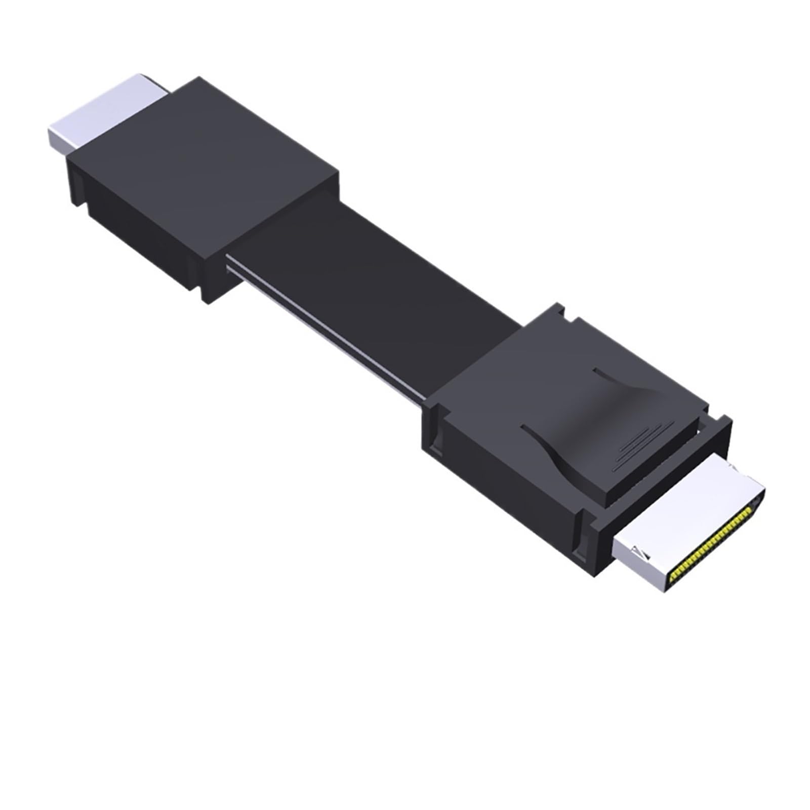 PCIe 4.0 X4 SFF-8611 męski na męski do zewnętrznej karty graficznej GPU, kabel transferowy do serwera PC do kabla adaptera Oculink (25 cm, F9934)