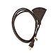 Holiday Lighting Outlet Brown Outdoor Extension Cord | 3 Prong Outdoor & Indoor Outlet Splitter | Perfect For Landscape Lighting | 6 Feet
