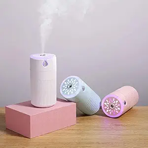 SCILLA Humidifiers Essential Oil Diffuser Advantage Aroma Air Humidifier with Led Night Light Colorful for Car, Office, Babies| humidifiers for Home| Cool leaf humidifier for Room(Multicolor)