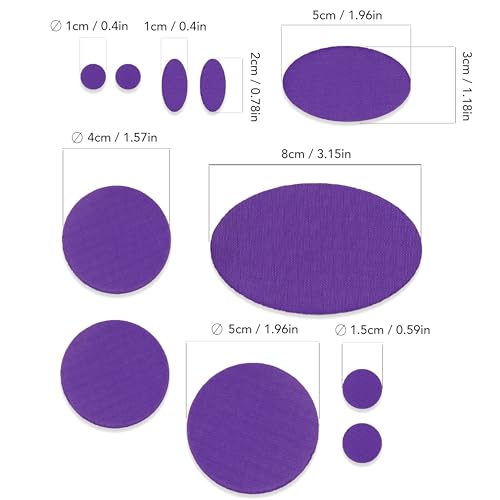 aZengear Repair Patches for Jackets, Tent, Shoe Toe, Air Mattress, Inflatables, PVC Gear - Waterproof, Self-Adhesive, Tear-Cold-Heat-Resistant, Down Puffer Coat (11 Pcs, Purple)