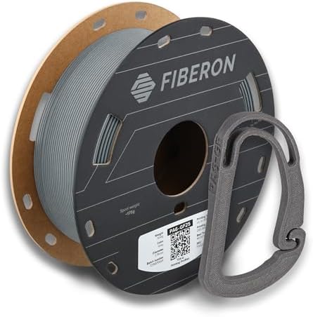 Polymaker Fiberon PA6-GF Glass Fiber Nylon Filament 1.75mm Grey 0.5kg, Fiberon PA6-GF Nylon Warp Free 1.75mm 3D Printing Filament