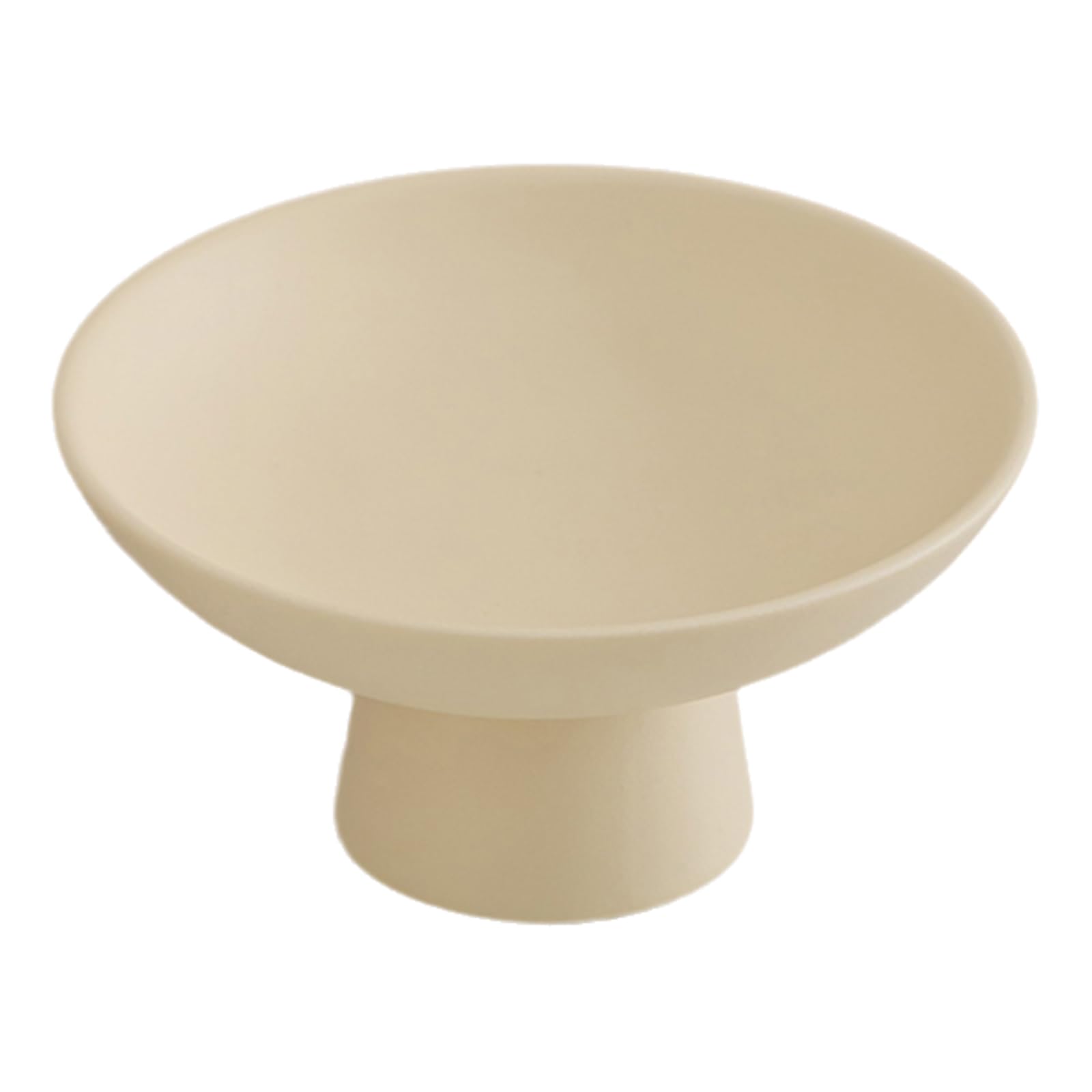 Eleeonora Yellow-3 Dried Fruit Ceramic Tray With Feet,Decorative Ceramic Pedestal Bowl,Practical,Beautiful,Easy To Clean,Suitable For Storing Fruits,Dried Fruits And Other Snacks