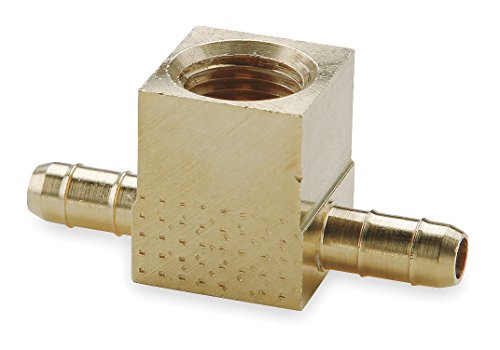 Parker Hannifin 237-4-2 Dubl-Barb Brass Body Female Branch Tee Fitting, 1/4