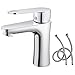 Produktbild VIOFOTT Wasserhahn Bad,Badarmatur Waschtisch Armatur Warmes und Kaltes Wasser Liefern Waschtischbatterie Infache Montage Badinstallationen Keramikkartusche 55cm Felxibel Schläuche,Chrom