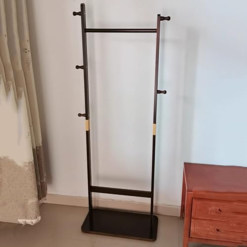 Elegante perchero de madera maciza con acabado premium para entradas sofisticadas 4