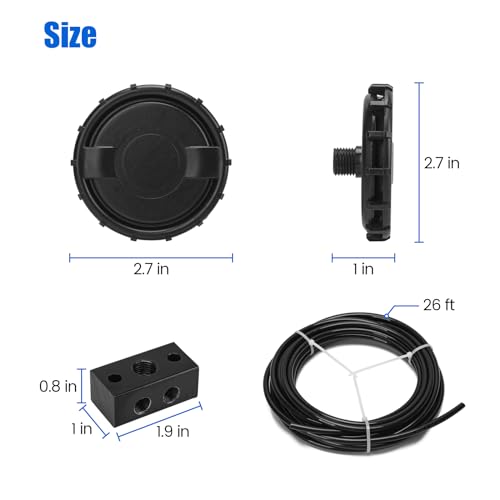 Zuomeng Differential Breather KIT, Remove Air Pressure from Differentials, Transmissions, Transfer boxes, Other Drivetrain Assemblies, Replacement for ARB 170112 Kit