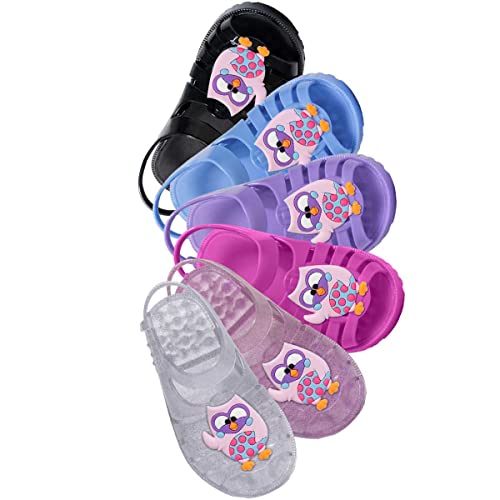 Sandália Rasteira Infantil Nº 19 Ao 26 Feminina Menina 12.68 (Glitter Roxo, br_footwear_size_system,