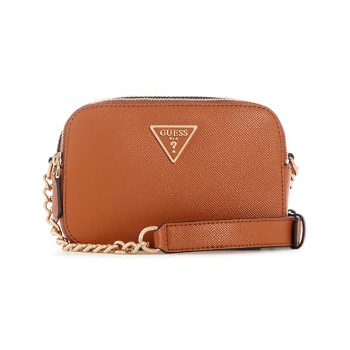 Image of GUESS Women's Brown Textured Crossbody Bag| Ladies Purse Handbags | Gift For Ladies