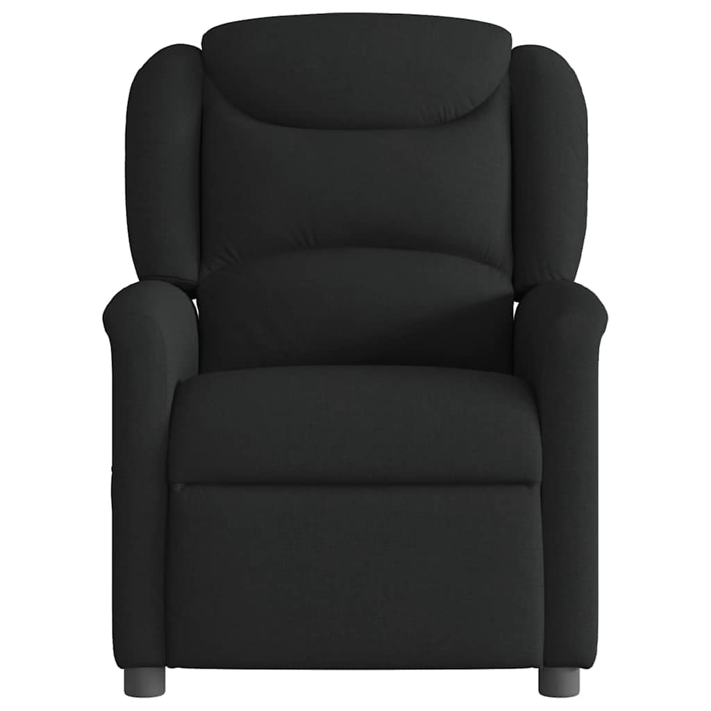 Poltrona massaggiante elettrica nera, 78 x 95 x 100 cm, con funzione sdraiata, massaggio vibrante a 6 punti e telecomando per soggiorno, ufficio, camera da letto