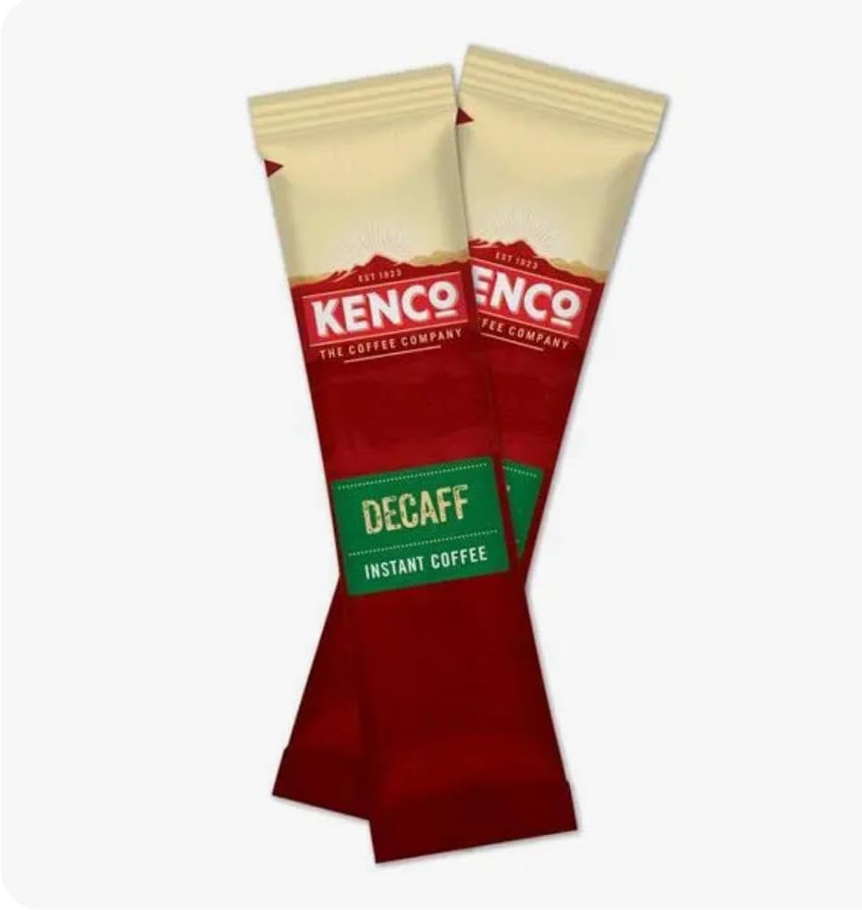 50 kenco Decaff Instant Individual Coffee Sachets x 1.8g Medium Roast