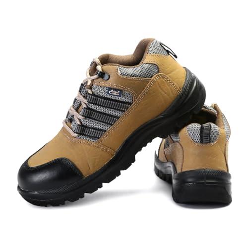 Image of Allen Cooper AC-9005 Safety Shoe - S.T - Buff Nubuck /CG Leather - PU - D.D - S.C - Low Ankle