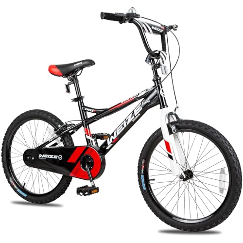 WEIZE Kids Bike, 16 18 20 Inch Children Bicycle for Boys Girls Ages 4-12 Years Old, Rider Height 38-60 Inch, Coaster Brake, Multiple Color Options