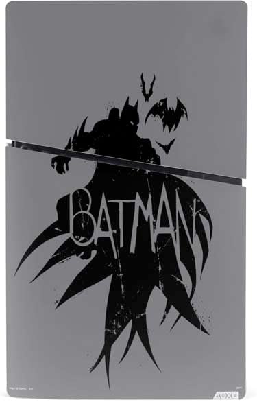 Skinit Decal Gaming Skin Compatible with PS5 Slim Digital Edition Bundle - Officially Licensed DC Comics Batman Silhouette Art Design