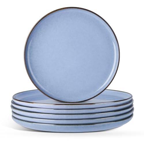 El Mejor Listado de Platos para ensalada , listamos los 10 mejores. 45 E-far Juego de 6 platos de ensalada de cerámica de 8 pulgadas, platos de gres con esmalte reactivo, platos redondos de postre para cocina doméstica y restaurante, aptos para...