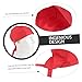 GLSTOY Kitchen Catering Skull Cap Men Women's Fashion Head Wrap Adjustable Ribbon Soft Fabric Red