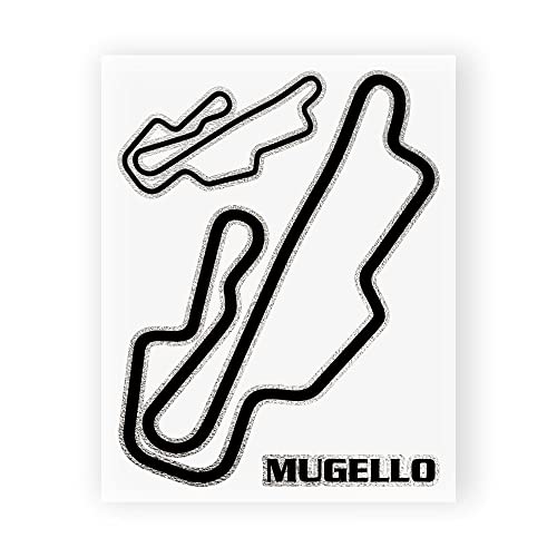 Quattroerre 6328 Sticker Circuit Mugello Table Dimensions 10 x 12 cm
