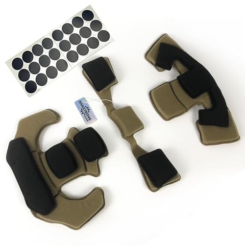 HANSTRONG GEAR Universal Tactical Airsoft Outdoor Combat Internal Replacement Memory Foam Pad Padding Inserts Protective Mat Kits Set Accessories Compatible for Fast/Mich/ACH/USMC/PASGT/EX Helmet - Image 2