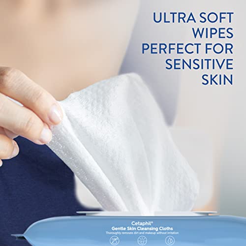 Cetaphil 0299.393458 Face And Body Wipes, Gentle Skin Cleansing Cloths thumb #8