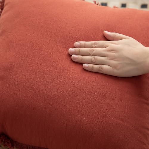 Housse de coussin 45x45 cm taupe boho chic pour canapé - 5