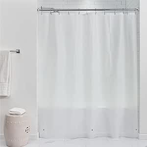 Gorilla Grip PEVA Waterproof Shower Curtain Liner, Strong Weighted ...