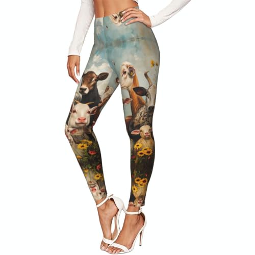 Leggings de granja para mujer, pantalones deportivos listos para senderismo y gym