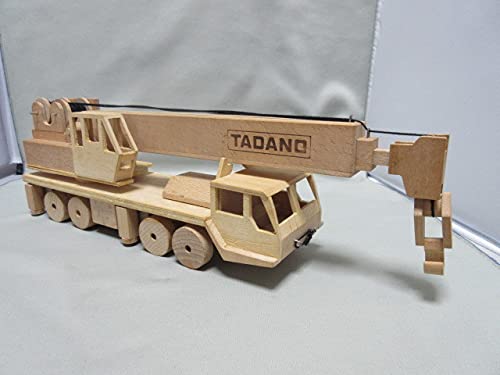 52525）送60）タダノ 木製 模型 ミニチュアTADANO トラッククレーン TR