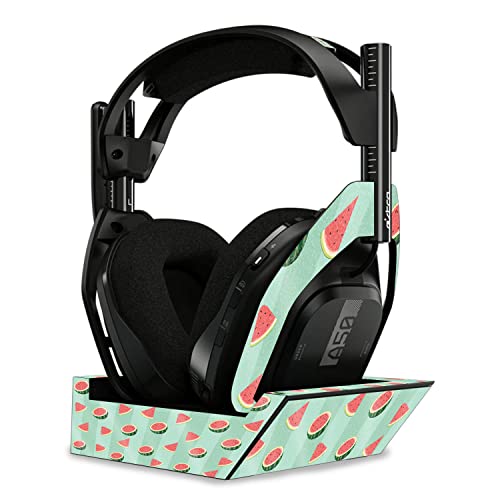 Image of MightySkins Glossy Glitter Skin Compatible with Astro A50 Wireless Headphones + Base Station (Gen 4) - Watermelon Patch | Protective, Durable High-Gloss Glitter Finish | Easy to Apply