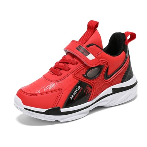 Little Kids Sneakers for Boys Girls Leather Running Tennis Shoes Size 11 Zapatos Lightweight Comfortable Walking Sports Athletic Red